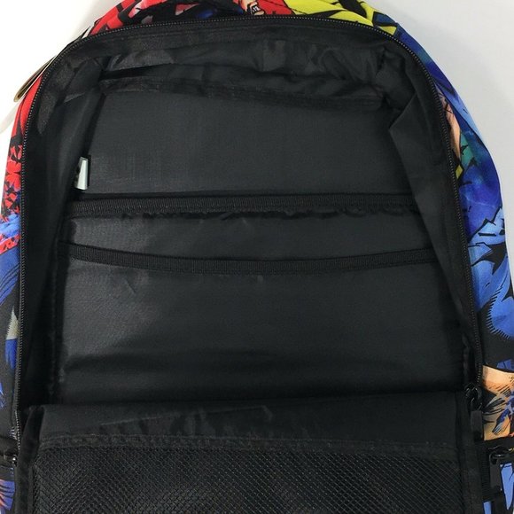 DC Comics Batman Backpack School Book Bag Travel Joker Harley Quinn Comic New - Picture 8 of 12